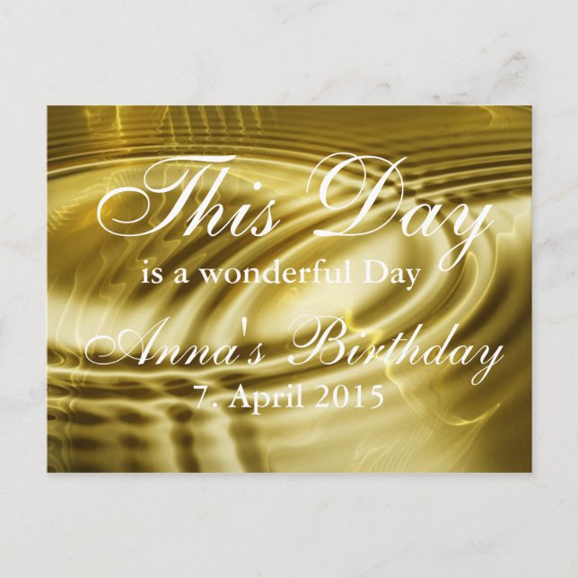 Benutzerdefiniert Text, Zeichen, Bild und Hintergr Postkarte (Vorderseite)