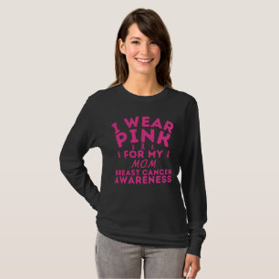 Benutzerdefiniert trage ich Rosa für meine Mama Br T-Shirt