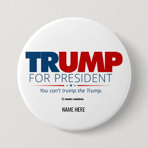 Benutzerdefiniert Trump für Präsident 2024-Wahl Button