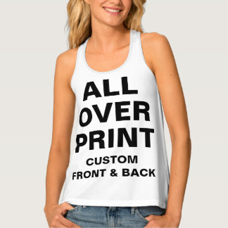 Benutzerdefiniert über die Spitze des Racerback-Ta Tanktop