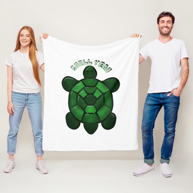Benutzerdefiniert und personalisiert Süße Schildkr Fleecedecke (Beispiel)
