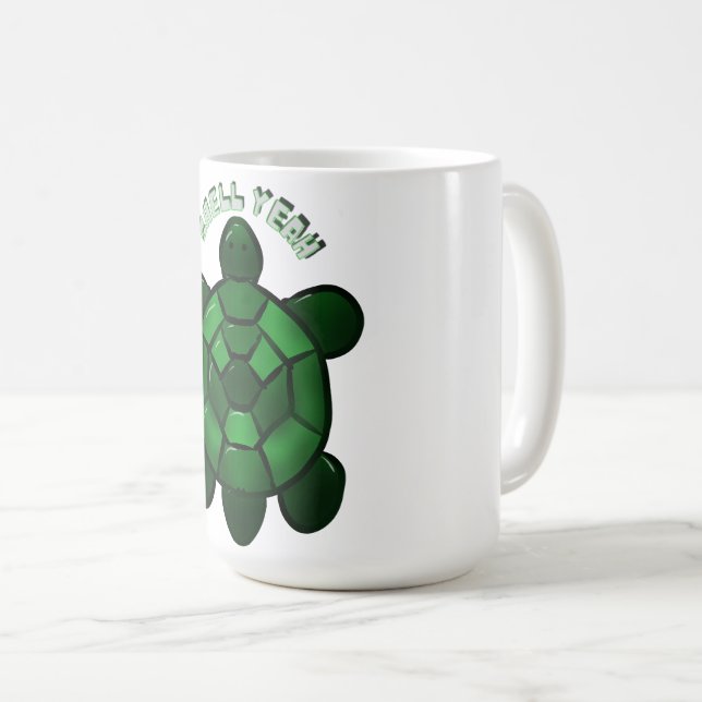 Benutzerdefiniert und personalisiert Süße Schildkr Kaffeetasse (VorderseiteRechts)