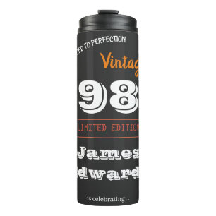 Benutzerdefiniert Vintage 1986 40. Geburtstag – Re Thermosbecher