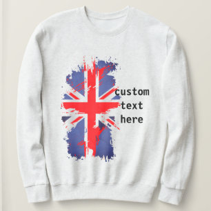 Benutzerdefiniert Vintage Flagge Rotes blaues Weiß Sweatshirt