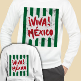 Benutzerdefiniert Vintage Viva Mexico gestreifte R Sweatshirt