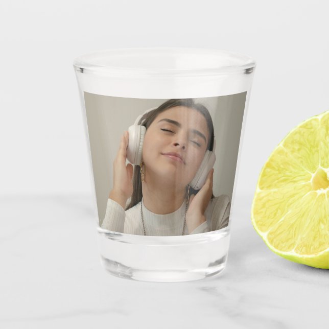 Benutzerdefiniert Vollbild Modern  Schnapsglas (Vorderseite)