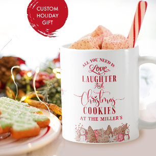 Benutzerdefiniert, Weihnachtskekse bei - Dein Text Kaffeetasse