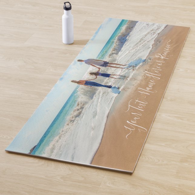 Benutzerdefiniert Yogmatte für Ihr Foto mit Text Yogamatte (Beispiel)