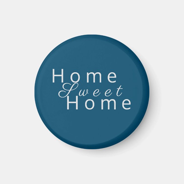 Benutzerdefiniert "Zuhause Sweet Zuhause" Ocean Bl Magnet (Vorne)