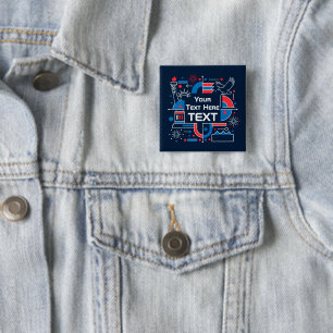 Benutzerdefiniert zum 250. Jubiläum Amerikas Button