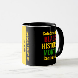 Benutzerdefiniert zum Feiern des Schwarze Geschich Tasse