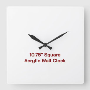 Benutzerdefinierte 10,75" Quadratische Acryl-Wandu Wanduhr