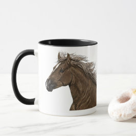 Benutzerdefinierte 11oz Pferde Tasse veränderbare