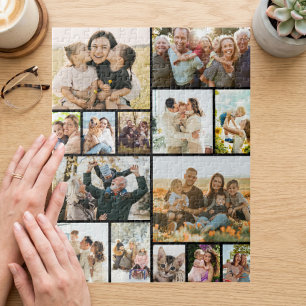 Benutzerdefinierte 14-Foto-Collage Puzzle