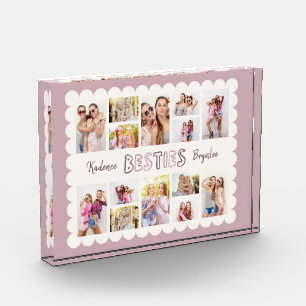 Benutzerdefinierte 16-Foto-Collage Freunde Besties Fotoblock