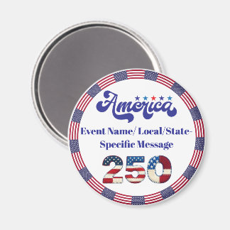 Benutzerdefinierte 1776–2026 USA-Flagge Magnet