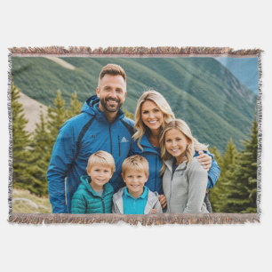 Benutzerdefinierte 1-Foto-Familie Decke