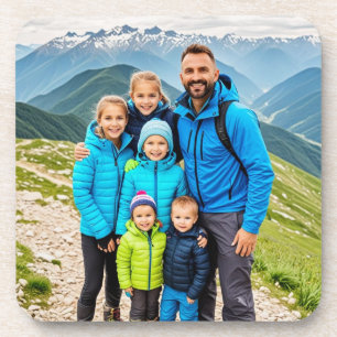Benutzerdefinierte 1-Foto-Familie Getränkeuntersetzer