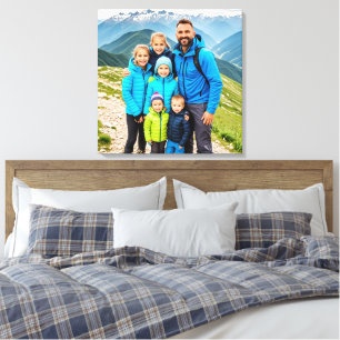 Benutzerdefinierte 1-Foto-Familie Leinwanddruck