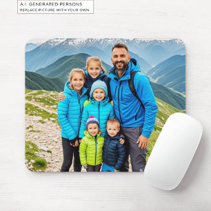 Benutzerdefinierte 1-Foto-Familie Mousepad