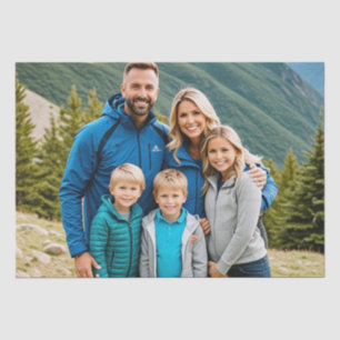 Benutzerdefinierte 1-Foto-Familie Seidenpapier