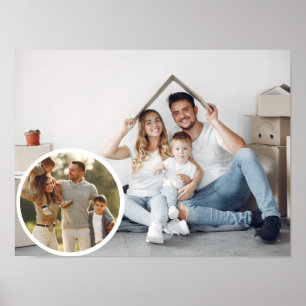 Benutzerdefinierte 2-FotoCollage Poster