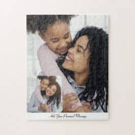 Benutzerdefinierte 2-Fotomaterial mit Personalisie Puzzle