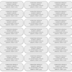 Benutzerdefinierte 2Schlichte abgerundete Ecken-Ad Aufkleber