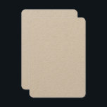 Benutzerdefinierte 3,5" x 5" Kraft Einladungen an<br><div class="desc">Erstellen Sie atemberaubende Einladungen mit unseren Premium-Papierkarten 3, 5" x 5" Kraft. Diese vielseitigen, Öko-freundlichen Einladungen zeichnen sich durch abgerundete Ecken und eine glatte, bodentonische Oberfläche aus, die sich perfekt für jeden besondere Anlass eignet. Unsere Einladungen in Kraft sind mit 14 pt Dicke und 100 lb Gewicht gefertigt und bieten...</div>