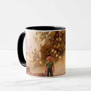 Benutzerdefinierte 3D-animierte Charakter-Illustra Tasse