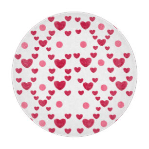 Benutzerdefinierte 3D-Jelly-Hearts und -Pünktchen  Schneidebrett