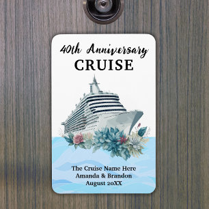 Benutzerdefinierte 40. Jubiläumskreuzfahrt Kabinen Magnet