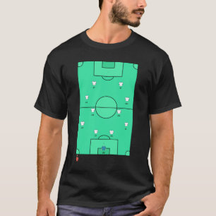 Benutzerdefinierte 442-Fußballformation Team-Aufst T-Shirt