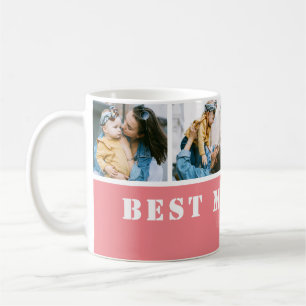Benutzerdefinierte 4-Foto-Besten-Mutter-aller-Zeit Kaffeetasse