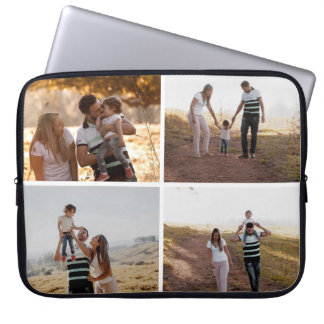 Benutzerdefinierte 4-Foto-Collage-Laptop-Hüllen Laptopschutzhülle