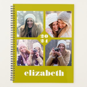 Benutzerdefinierte 4-Foto-Personalisierte Chartreu Planer