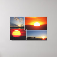 Benutzerdefinierte 4-Foto-Sonnenuntergänge