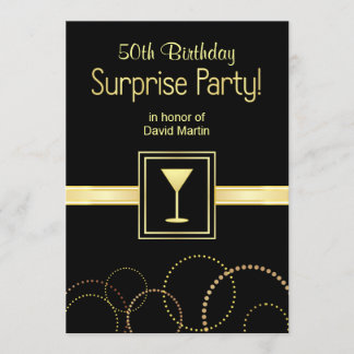 Benutzerdefinierte 50. Geburtstagsüberraschung Par Einladung