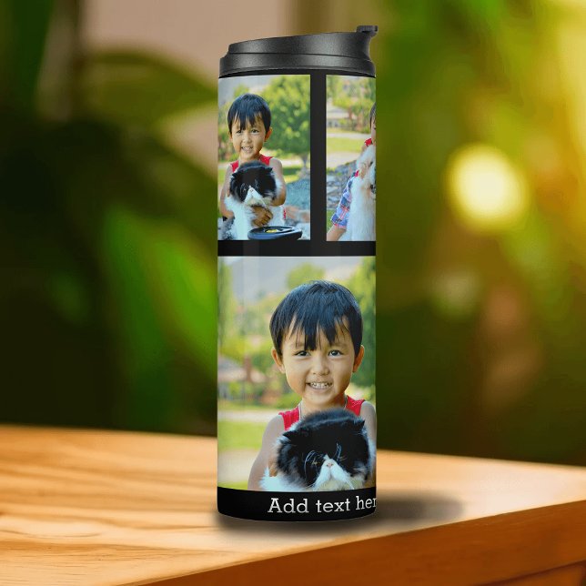 Benutzerdefinierte 5-Foto-Tastenkombination Thermosbecher (custom photo tumbler coffee travel mug)