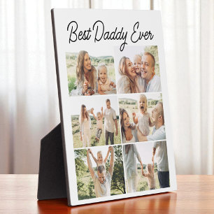 Benutzerdefinierte 6-Foto-Collage Bester Papa Alle Fotoplatte