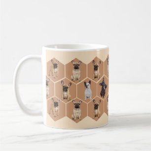 Benutzerdefinierte 6 Fotos Französische Bulldogge  Kaffeetasse