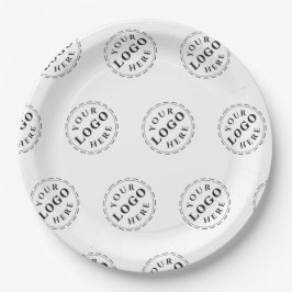 Benutzerdefinierte 9 Zoll Papierplatte mit Logo-Mu Pappteller