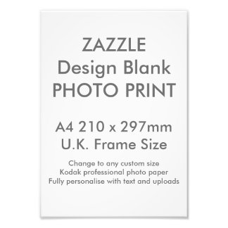 Benutzerdefinierte A4-Foto Print UK Frame Size Fotodruck