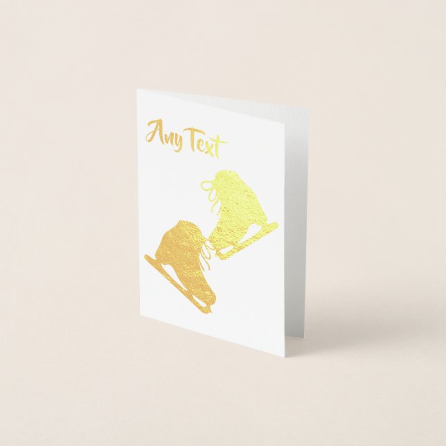 Benutzerdefinierte Abbildung Skaten Folienkarte (Vorderseite)