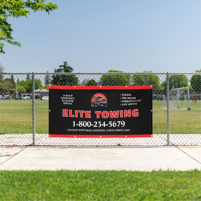 Benutzerdefinierte Abschlepp- und Bergungsstraßenh Banner (Insitu)
