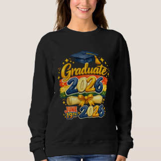 Benutzerdefinierte Abschlussklasse 2026 Familie Cr Sweatshirt