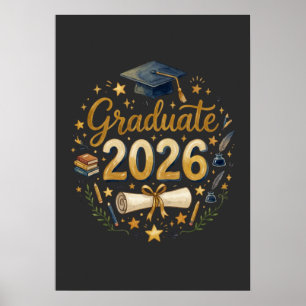 Benutzerdefinierte Abschlussklasse 2026 Personalis Poster
