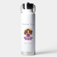 Benutzerdefinierte achtsame Wasserflasche für sie