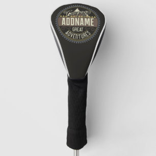 Benutzerdefinierte ADD NAME Familien-Campingausflu Golf Headcover