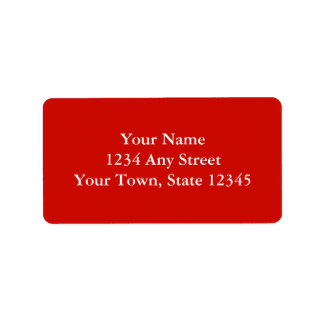 Benutzerdefinierte Adressbezeichnungen - hell rot Adressaufkleber